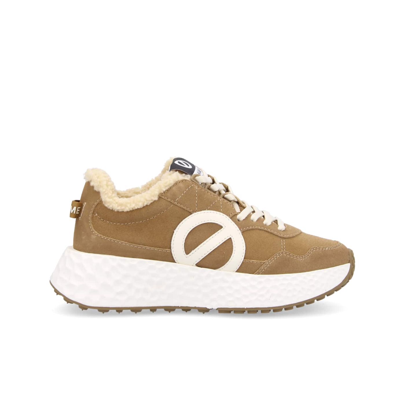 CARTER JOGGER  -  SUEDE COCOON  - NOCCIOLA/BIANCO SPORCO